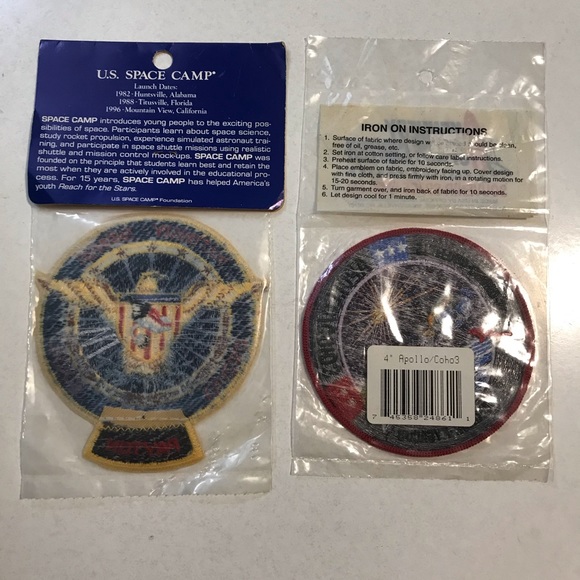 NWT Vtg NASA Embroidered Souvenir Emblems 4" dia - Picture 4 of 4